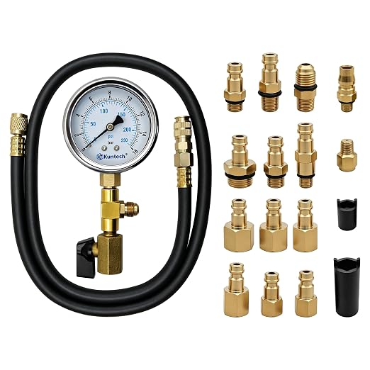 ZKTOOL General Automobile Shock Absorber Test Tool, Air Suspension Leak Detector, Automotive Air Shock Absorber, Pressure Leak Detector Tool, Suspension Leak Test Tool, Air Damper Leak Detector.