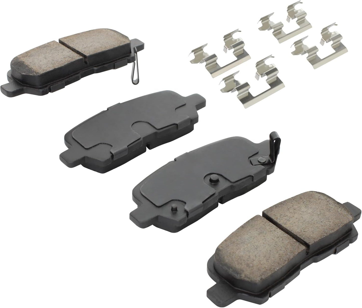 Premium Ceramic Rear Brake Pads (1001-0999C) Compatible with Buick Allure 2009-2005, LaCrosse 2009-2005, Chevrolet Impala 2013-2011, Impala Limited 2016-2014 & More