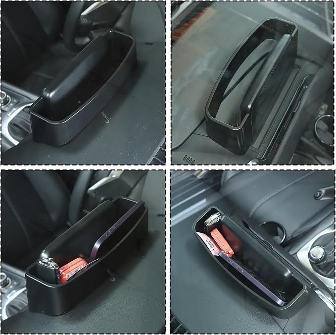 Car Center Console Navigation Screen Rear Storage Box,Phone Storage Organizer Tray,Fit for Mazda MX-5 ND Fiat Abarth 124 2016-2021 2022 2023 LHD,Center Console Navigation Rear Organizer