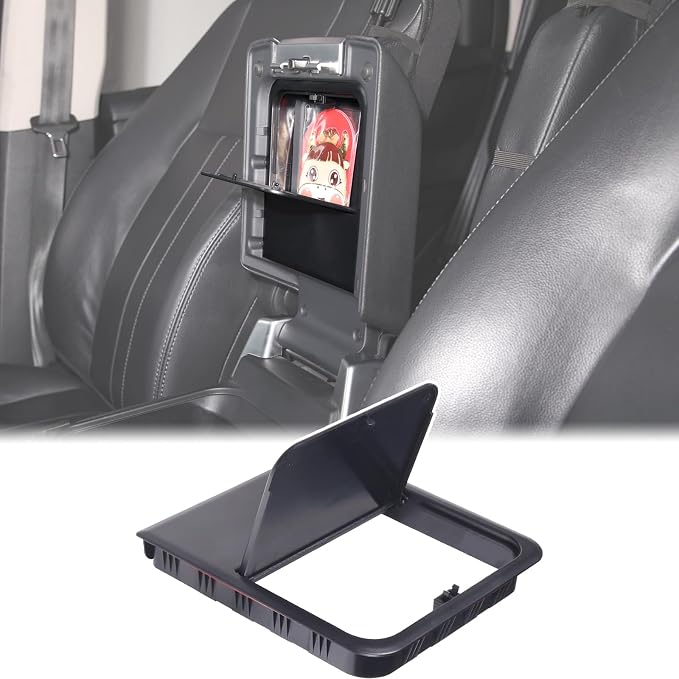 Car Armrest Hidden Storage Box Compatible with Land Rover Discovery 4 LR4 2010-2016 Center Console Handrail Privacy Organizer Tray Armrest Storage Box Container Insert Pallet Manager Inter Accessories