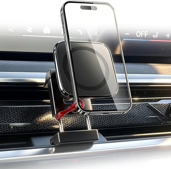 360° Rotation Magnetic Car Phone Mount for 2025-2026 BMW X3, 2024-2026 BMW X5 X6 X7 M3 i5 5 Series, 2026 M4, 2023-2026 XM iX i4 i7 M2 2 3 4 7 Series, Stable Non-Destructive Installation Accessories