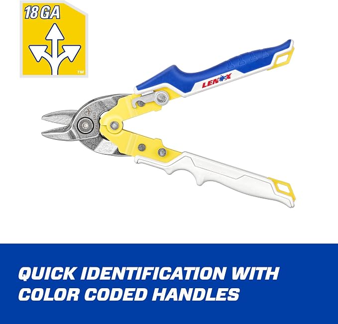 LENOX TOOLS Pliers, Bulldog Avitation Snips, With Durable Grip (LXHT14343)