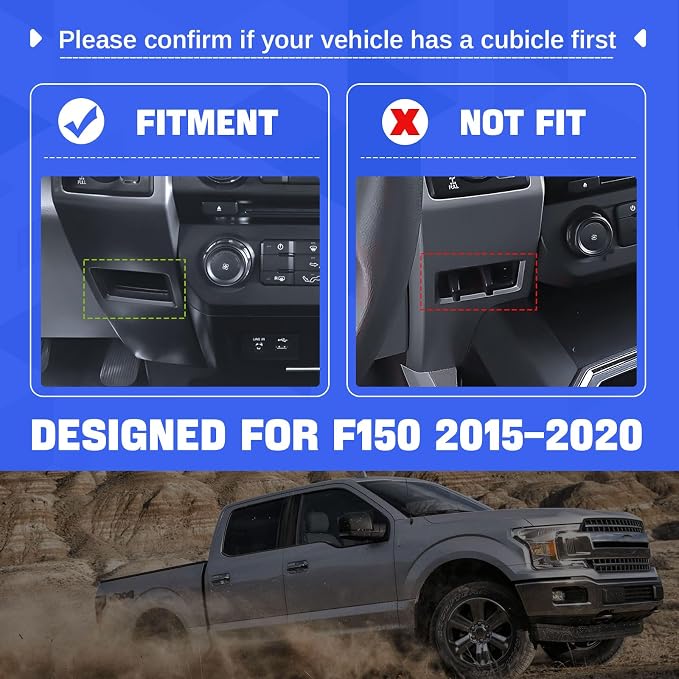 EDBETOS Center Console Drawer Organizer and Glove Box Organizer Tray for 2015-2020 Ford F150, Interior Accessories