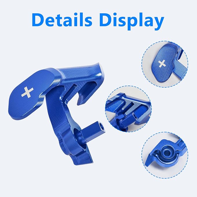 Aluminum F3 Paddle Shifter Thumb Throttle Control Thumb-Tap Shift Controller for Can Am Spyder F3/F3-S/F3-T/F3-L 2015-2023 and RT/RT-L 2011-2023 Models Accessories(Blue Style)