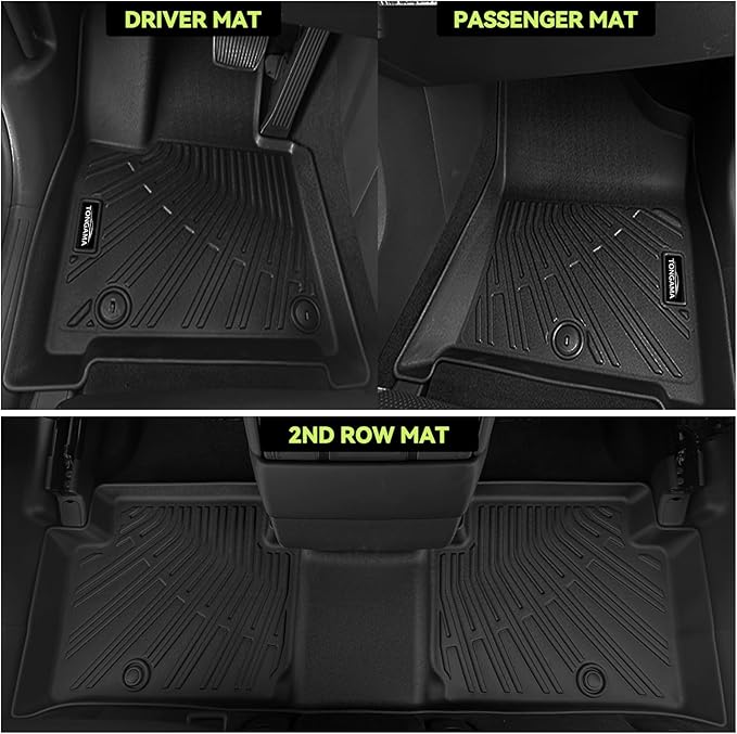 Tongama-Floor Mats for 1996 1997 1998 1999 2000 2001 2002 Toyota 4Runner, All Weather TPE Floor Liners and Trunk Mat and Backrest Mats Protectors for Toyota 4Runner Interior Waterproof Accessories
