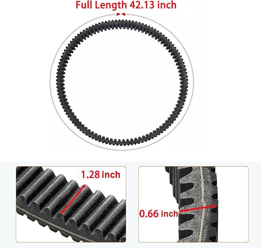 Drive Belt Heavy Duty Aramid Drive Belt Compatible with Kawasaki Mule 3000 3010 3020 4000 4010 CVT Belt Replacement for 59011-1077