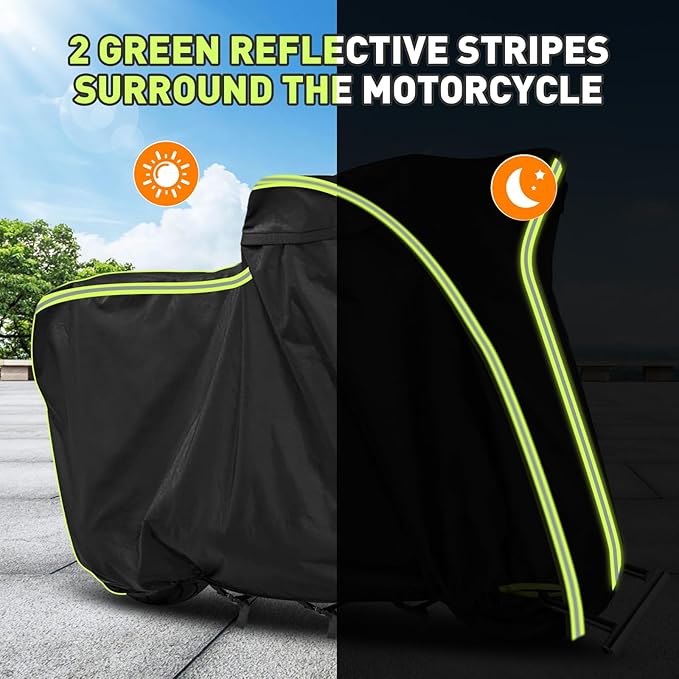 QUNSUNUS Motorcycle Cover for Grom Msx125/Navi/Monkey, All-Weather Motorcycle Cover with Vent Holes and Lock Holes, Waterproof Outdoor Cover with Wind, Sun, UV and Dust Protection