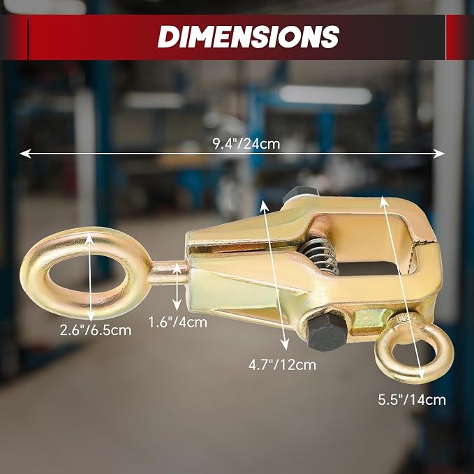 Professional 5 Ton 2-Way Auto Body Repair Clamp Kit 3PCS