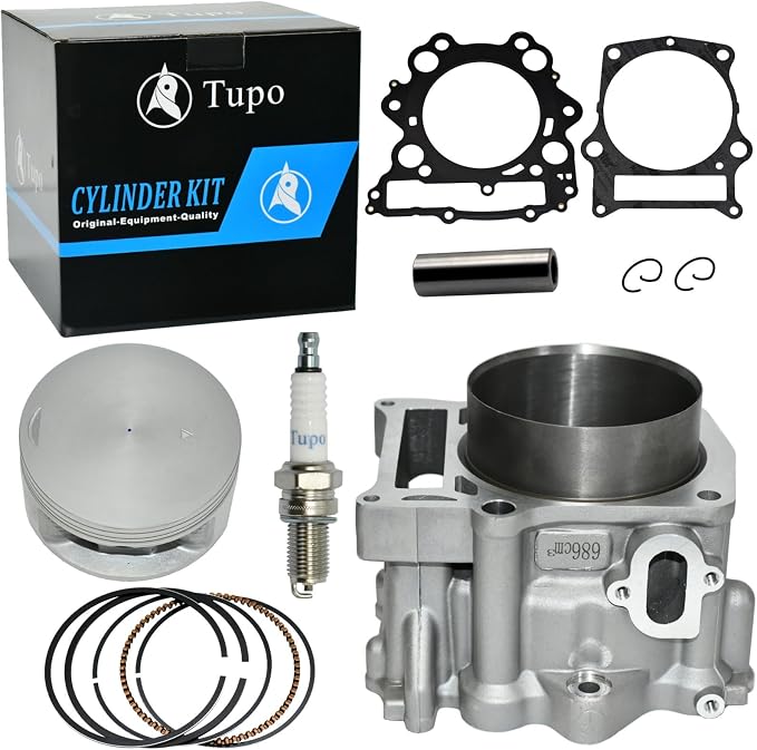 Tupo YFM660-102 Cylinder Kit | 686cc Big Bore Top End Rebuild Kit Compatible with Yamaha Rhino 660 Grizzly 660 YXR 660 YFM 660 2001-2008