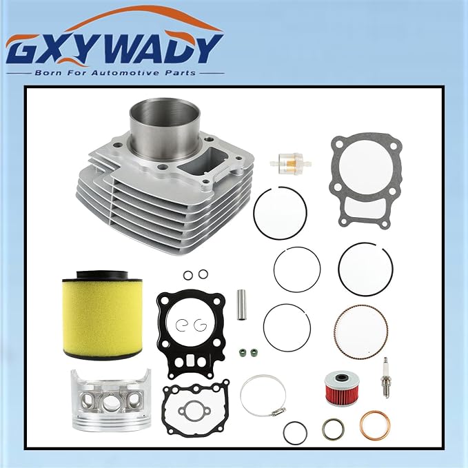 GXYWADY Cylinder Piston Rings Gasket Kit Set Replacement for Honda Rancher Trx350 TRX 350 2000 2001 2002 2003 2004 2005 2006 Big Bore 355cc