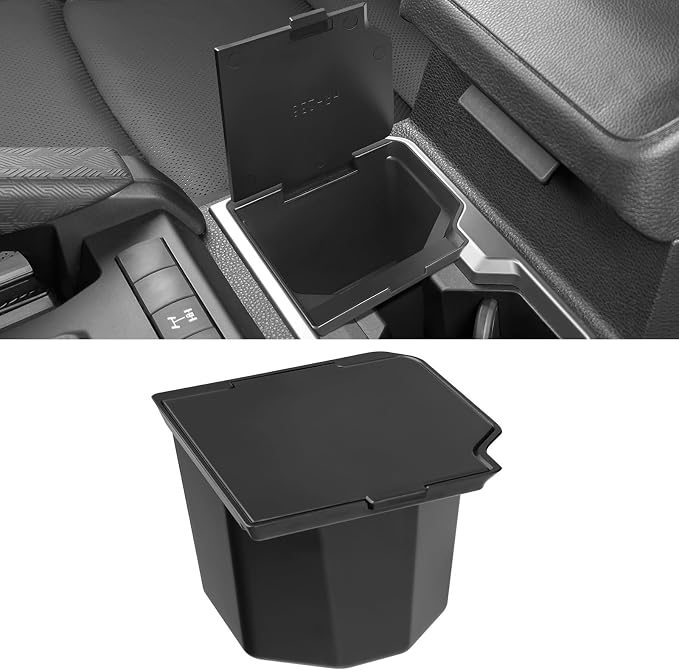 BIBLOZ Center Console Coin Box Organizer Compatible with 2025 2026 Toyota 4Runner Armrest Insert ABS Plastic Cup Holder Insert Storage Box Organizer