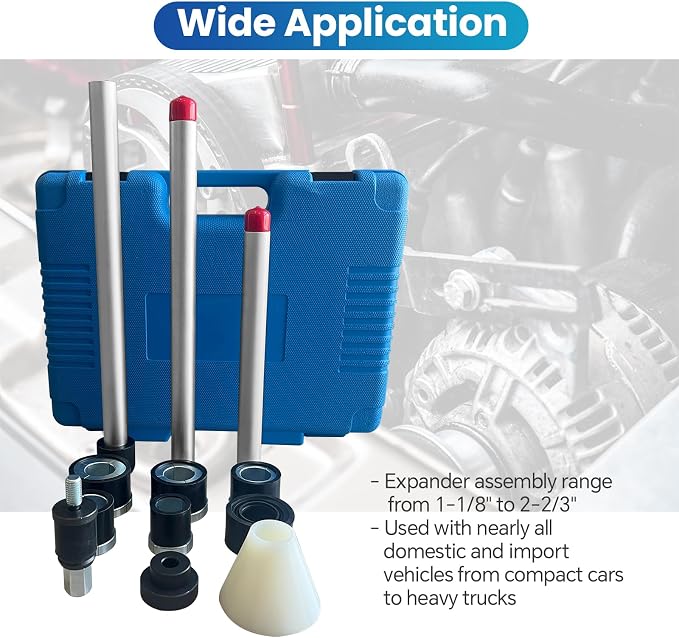 ATPEAM Cam Bearing Tool Set - Complete Camshaft Bearing Removal and Installation Kit with 1-1/8'' to 2-2/3'' Adapters for Most Vehicles