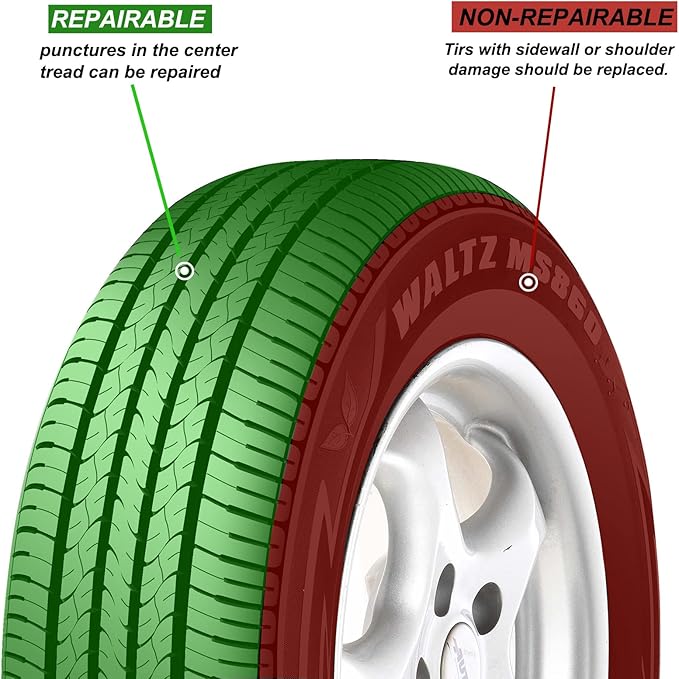 Tire Plugs Heavy Duty (4", 30pcs).Tire Sealing Strip for Puncture Repair are Suitable for Tubeless Tires Car, Light Truck, Motorcycle, ATV, UTV. etc.…