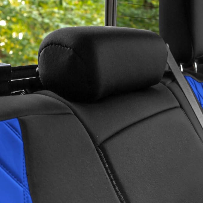 FH Group Custom Fit Car Seat Covers Specifically Made for 2019-2023 Chevrolet Silverado 1500 2500HD 3500HD RST | LTZ | HIGH COUNTRY Ultraflex Neoprene Water Resistant Seat Covers - Front Set Black