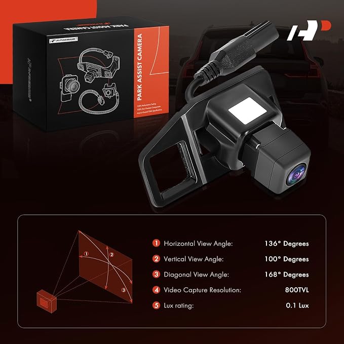 A-Premium Rear View Backup Camera Compatible with Toyota | Parking Camera for 2013 2014 RAV4 - Replace# 867900R020