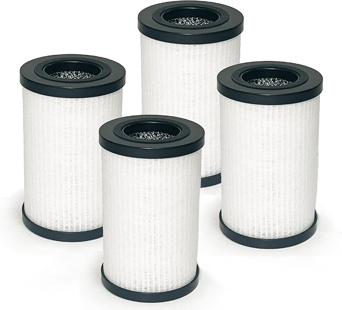 Nispira AFP2-SP Replacement Filter for Scosche FrescheAIR Car Air Purifier Remove Smoke, Dust, Chemical Smell 3-in-1 HEPA Activated Carbon 4 Packs