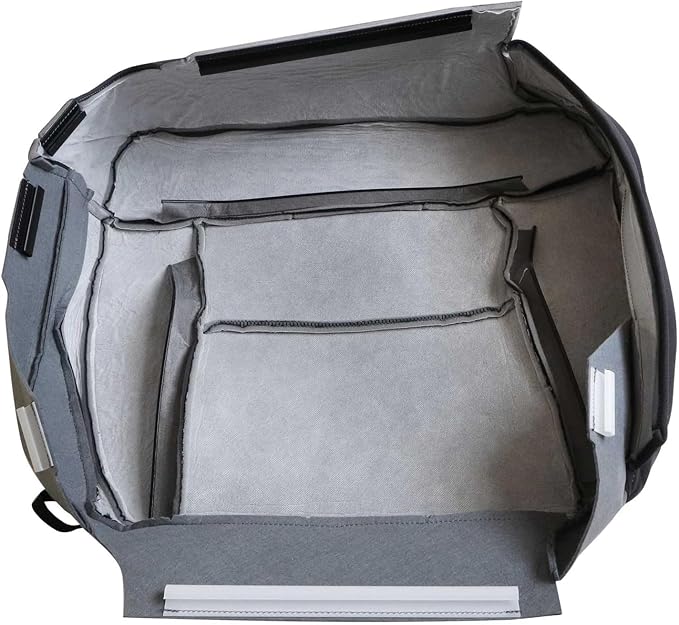 NLQR Dark Gray Cloth Front Driver & Passenger Side Bottom & Top Lean Back Replacement Seat Covers Compatible with Ford F150 2004 2005 2006 2007 2008