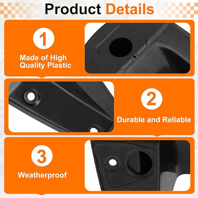 JERBOR A907820120 Rear Roof Camera Housing Fit for Freightliner Sprinter 1500 2500 3500 2019-2020, Fit for Mercedes Benz Sprinter Van 1500 2500 3500 2019-2020, Backup Camera Housing Replacement