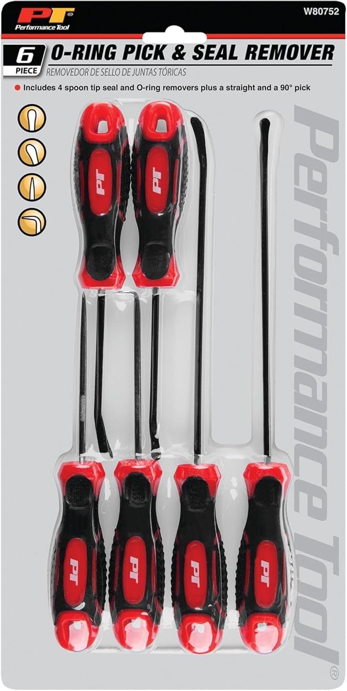 Performance Tool 6 pc. O-Ring and Seal Remover - W80752