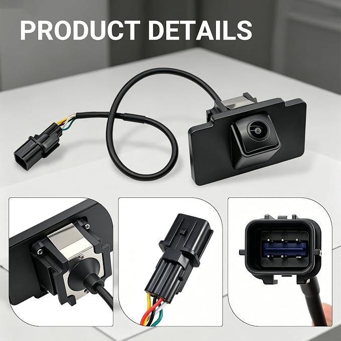 95760-E8000 Rear Camera Parking Assist Rear View Compatible with Kia Cadenza 2014-2016, 130° HD Night Vision Replace OE# 957603R500, 95760E8000, 95760-3R500