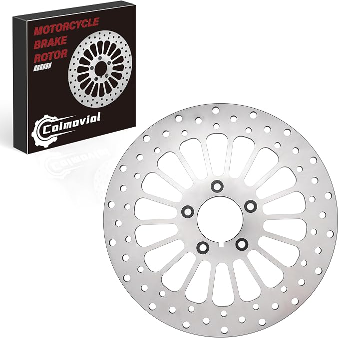11.5'' Front Brake Disc Rotor Compatible with Harley Sportsters Davidson Softail Dyna Early Super Glide 1984-2014, Update 420 Stainless Steel Rotor Motorcycle Brake Disc