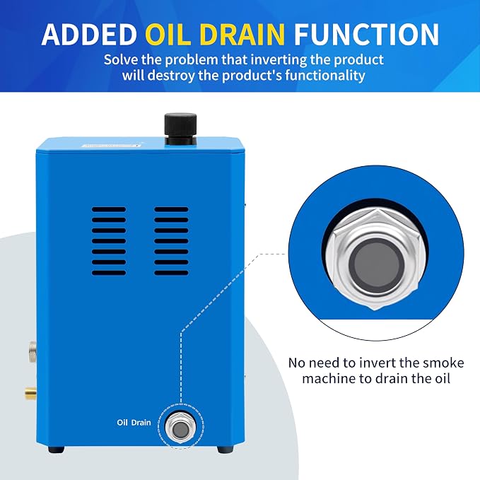Kuntech Automotive Smoke Machine Built-in Air Pump, 12V DC Smoke Leak Detector for Pipe System, Fuel Leakage, Leakage Diagnostic Tester for All Cars, Motorcycles, Light Trucks, Boats