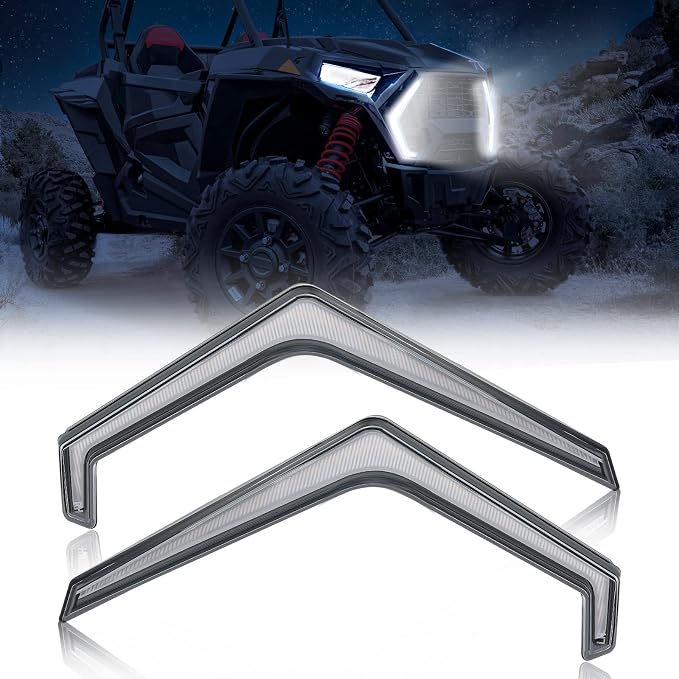KEMIMOTO Fang Lights Accent Lights and UTV Turn Signal Column Switch with 110D Horn Polaris RZR 1000 XP XP4 Turbo S 2023 2022 2021-2019/2024 RZR Trail S 1000 900 Accessories