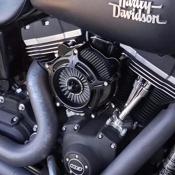 For harley air cleaner filter Sportster Softail Touring street road king glide Dyna for harley davidson air intake filters (OPS Black - Gray Filter, B-For Softail/Dyna 93-15 ，Touring 01-07)