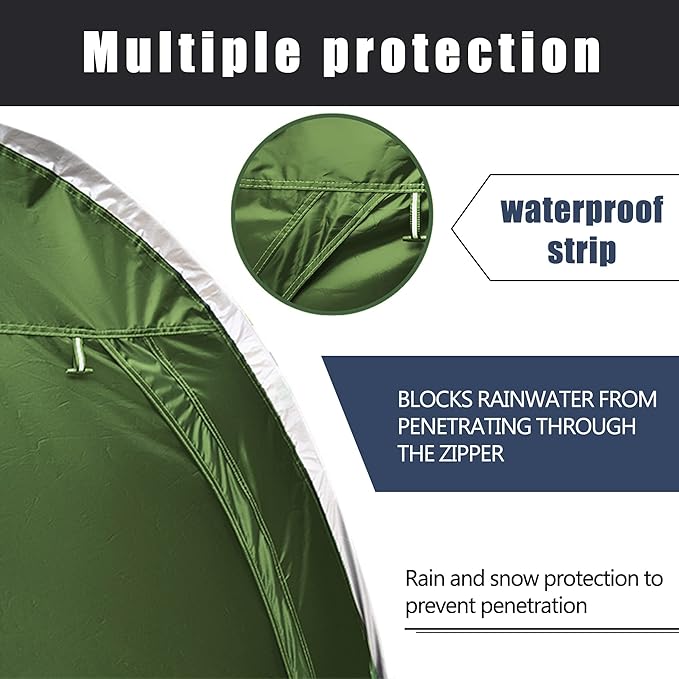 78.8 x 31.5 x 65 in Foldable Bicycle Tent, Outdoor Aluminum Alloy Bracket Bicycle Storage shed, Portable Thick Waterproof Fabric, Neat Tent Bicycle Cover, Storage of 2 Bicycles or tricycles