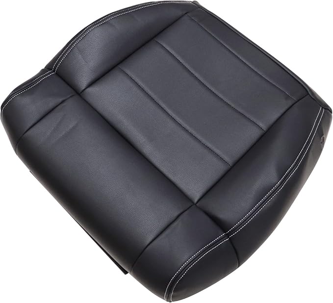 Front Driver & Passenger Side Bottom Replacement Leather Seat Covers Black #ALX9 Compatible with Jeep Wrangler JK Sahara Rubicon Sport X-S Islander Mountain Unlimited 2008 2009 2010 2011 2012