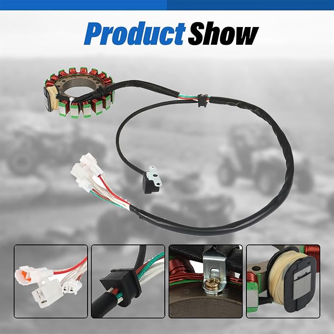 WFLNHB Ignition Coil Stator Wire Harness CDI Kit Replacement for Yamaha Warrior 350 YFM350X