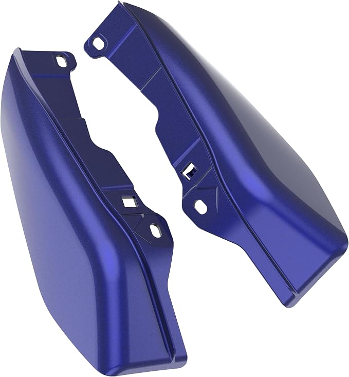 Color - Matched Mid Frame Air Deflectors Heat Shield, Perfectly Fit for Harley Touring Models 2009-2026 Zephyr Blue