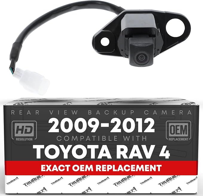 Back up Reverse Camera, Compatible with 09-12 Toyota RAV4 W/O Spare TIRE Carrier - OEM # 8679042011, 8679042010, 8679042040