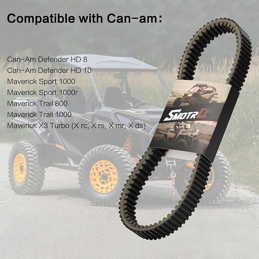 Drive Belt Replace 422280654 422280656 Compatible with Can-Am Defender Max HD8 HD10, Maverick Sport Max 1000 1000R Trail 800 1000 800R 1000R,Maverick X3 900 HO
