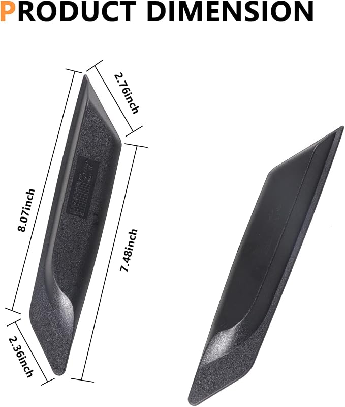 Front Door Handle Storage Tray Organizer Box for 2021 2022 2023 2024 2025 New Ford Bronco 2/4 Door Interior Accessories Inner Side Doors Handle Armrest Grab Insert Pocket Black 2 Pack