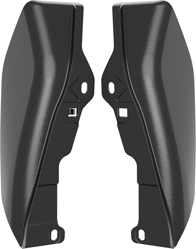 Color - Matched Mid Frame Air Deflectors Heat Shield, Perfectly Fit for Harley Touring Models 2009-2026 Black Quartz