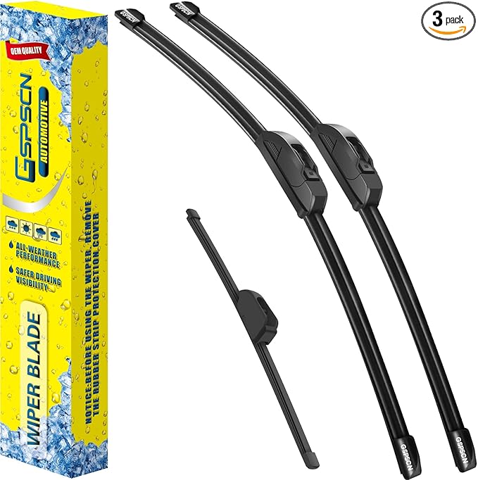 GSPSCN 3 Wipers Replacement for Kia Soul 2024-2020 Original Equipment Windshield Wiper Blades 24"+20"+10" (set of 3) J hook