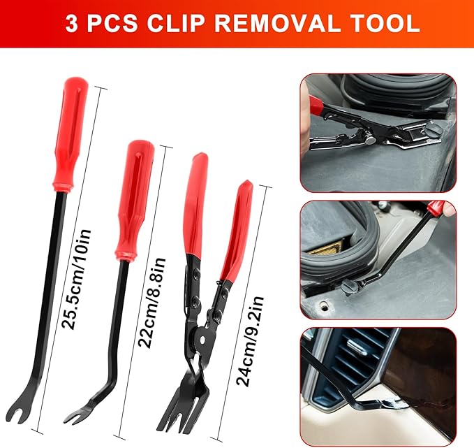 13 Pcs Precision Pick and Hook Tool Set with Clip Removal Plier Rivets Puller Fastener Remover Telescoping Magnetic Pickup Gasket Scraper for Electronics Maintenance Pick Tools Automotive Repair