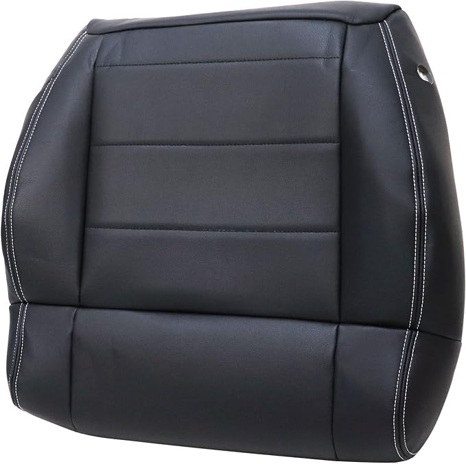 Front Driver & Passenger Side Bottom Replacement Leather Seat Covers Black #ALX9 Compatible with Jeep Wrangler JK Sahara Rubicon Sport X-S Islander Mountain Unlimited 2008 2009 2010 2011 2012