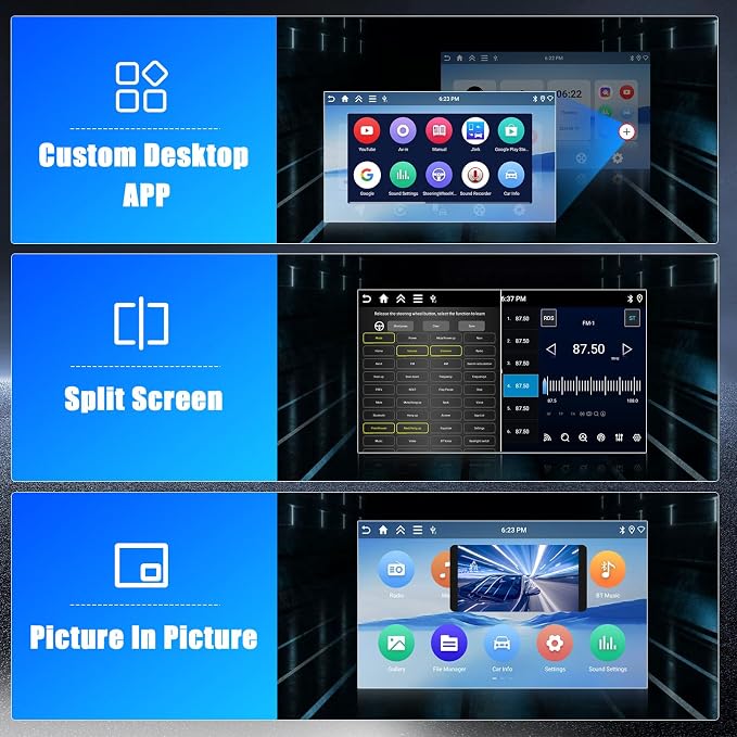 Hikity 4+64G Android 15 Car Stereo for Subaru Forester Impreza WRX STI 2008-2012, 9” Touchscreen Radio with CarPlay, Android Auto, Bluetooth, GPS Navigation, WiFi, DSP, FM, RDS + AHD Backup Camera