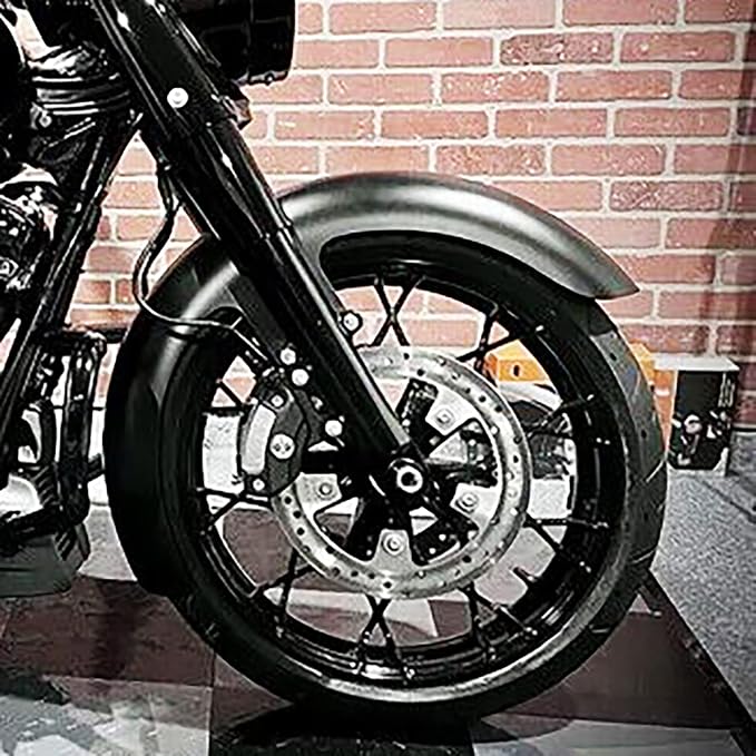 23 inch Motorcycle Front Fender For 120 / R23 Mudguards Fit for Harley Bagger Touring Road King Electra Glide Street Glide FLHR FLHX (Matte Black)