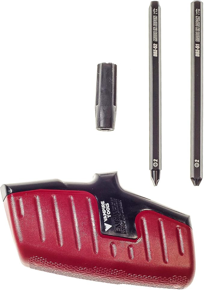 VamPLIERS 6.25" Screw Extraction Pliers + Vampire Tools' Recessed Screw Extractor with 2-in-1 Bit Set