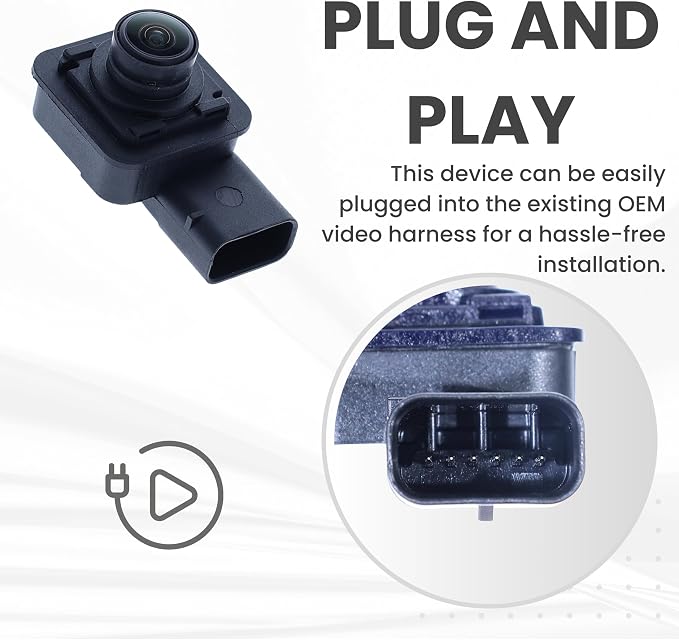 Backup Camera Replaces for 2017 2018 2019 2020 2021 2022 Ford Super Duty Crew/Regular/Extended Cab w/o Towing Camera System OE Part # JC3Z19G490F JC3T19G490AA HC3Z19G490B HC3Z19G490V JC3Z19G490A