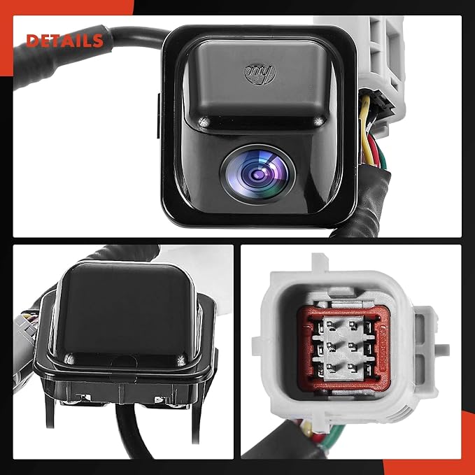 A-Premium Park Assist Camera Rear View Backup Reverse Camera Compatible with Chevrolet Models - 2014-2020 Impala Sedan, with 6 Pins