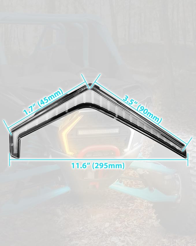 LED Grille Accent Fang Lights for Polaris RZR PRO XP/PRO R/S 2025, Waterproof Turn Signal & Signature Lamps, Replace #2417278, 2417279