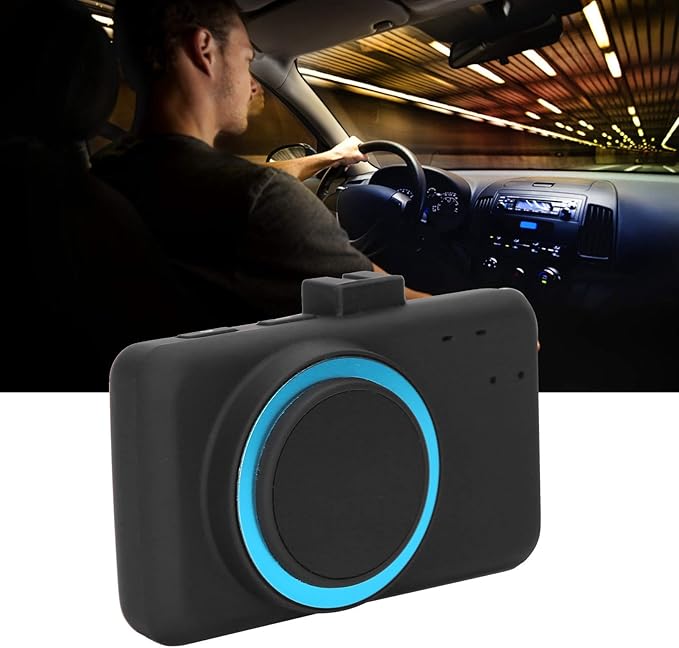 Driver Fatigue Alarm Device, Car Fatigue Driving Alarm, DC 12V24V Driving Alert Antisleep Reminder Anti Sleep Alarm Monitor with Suction Cup Buckle for Drivers Security Guard