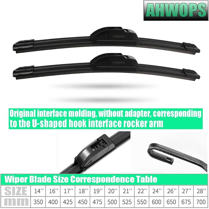 OEM All Season Wiper Blades for Toyota Camry 17-12 Avalon 18-13 Highlander 23-20/ Honda Civic 21-16 Accord 07-03 Wiper Blades, Genuine Replacement (26 inch + 18 inch) For My Car