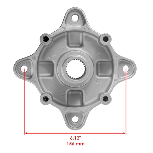 Caltric 2 Rear Wheel Hub with Bearing and Bolt Compatible with Polaris RZR 800 EFI/RZR S 4 800 2008-2014