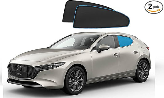 Custom Magnetic Mesh Sunshade for Mazda3 Hatchback 2019-2025, Side, Rear & Port Windows Sun Blind for Baby Protection, UV/Heat Reduction,Privacy Shield