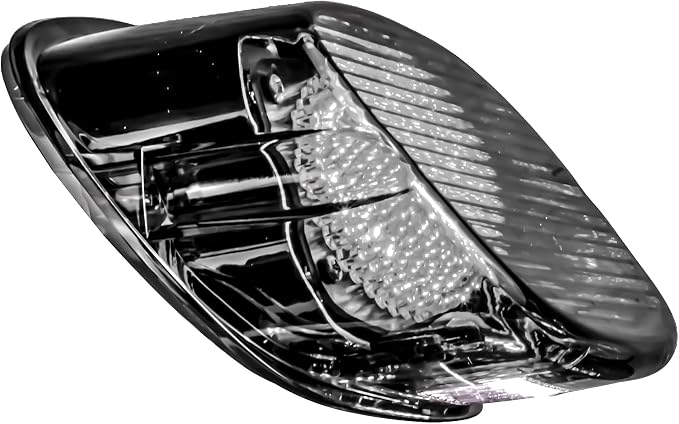Eagle Lights Strobing LED Brake Light for Harley Davidson Motorcycles with Bottom License Plate Window - Smoked
